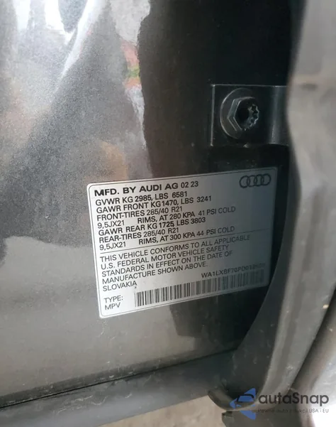 2023 Audi Q7 Premium Plus from USA, damaged, VIN WA1LXBF70PD012929